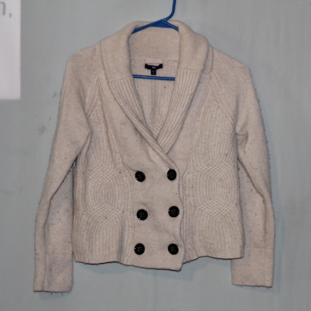 Gap Heavy Wool button front sweater Medium